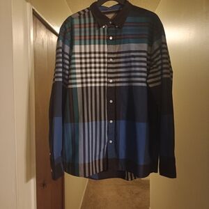 Burberry Multicolor Plaid Casual Button Down Shirt